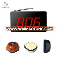 Cheap price wireless call paging system smart restaurant table button small display receiver